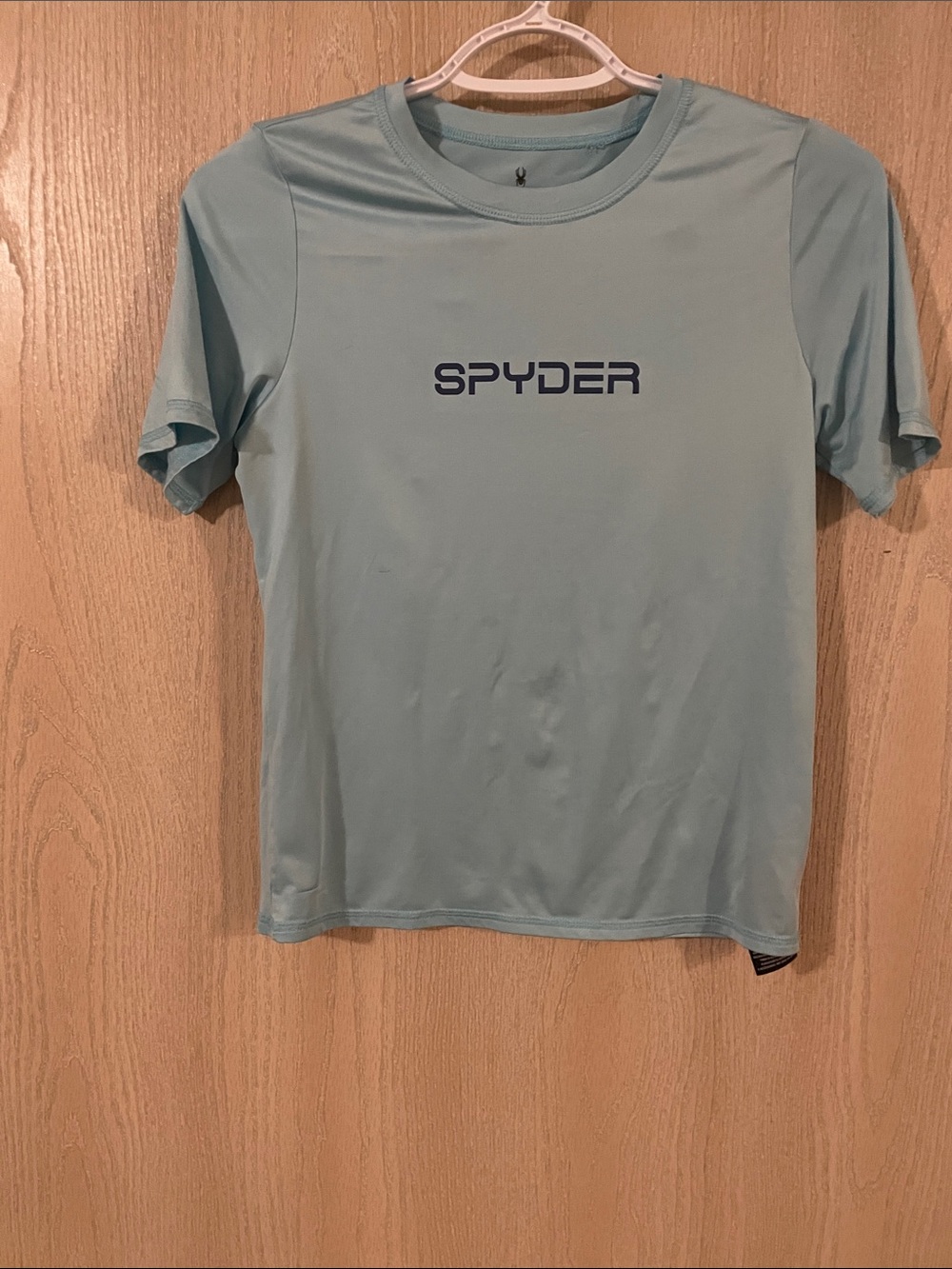Spyder Aqua Short-Sleeve Performance Tee with Navy Logo